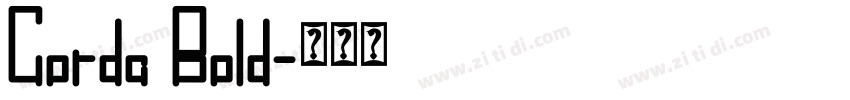 Corda Bold字体转换